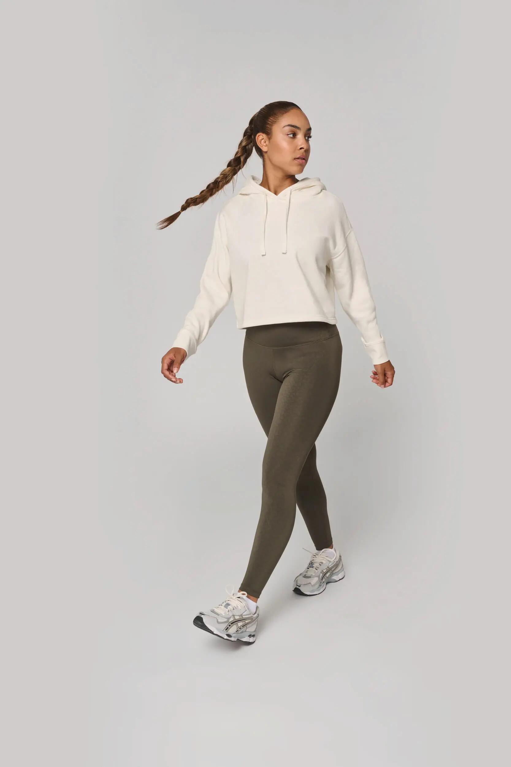 Cropped-Hoodie , Damen Proact 5/8