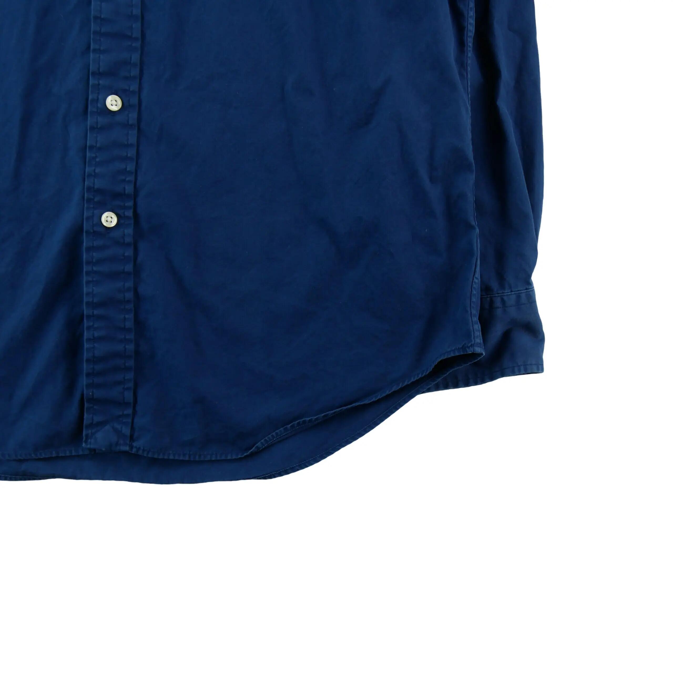 Second hand - Camicia classica uomo tinta unita blu - Stato molto buono 5/8