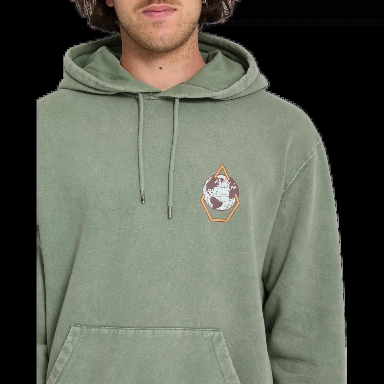 Sudadera con capucha Volcom EARTH TRIPPER Verde Brolive 4/8