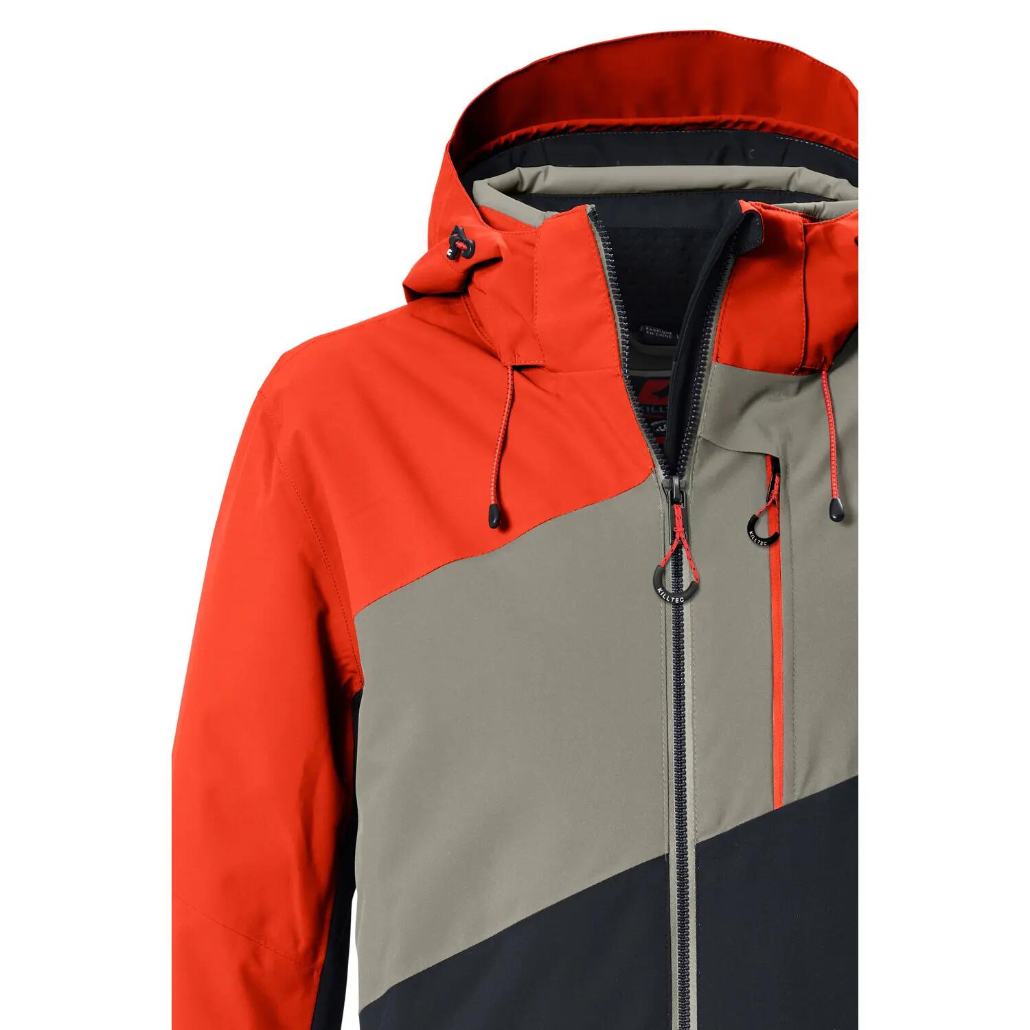 Killtec KSW 89 Ski Jas Heren - Oranje/Grijs/Zwart 3/11