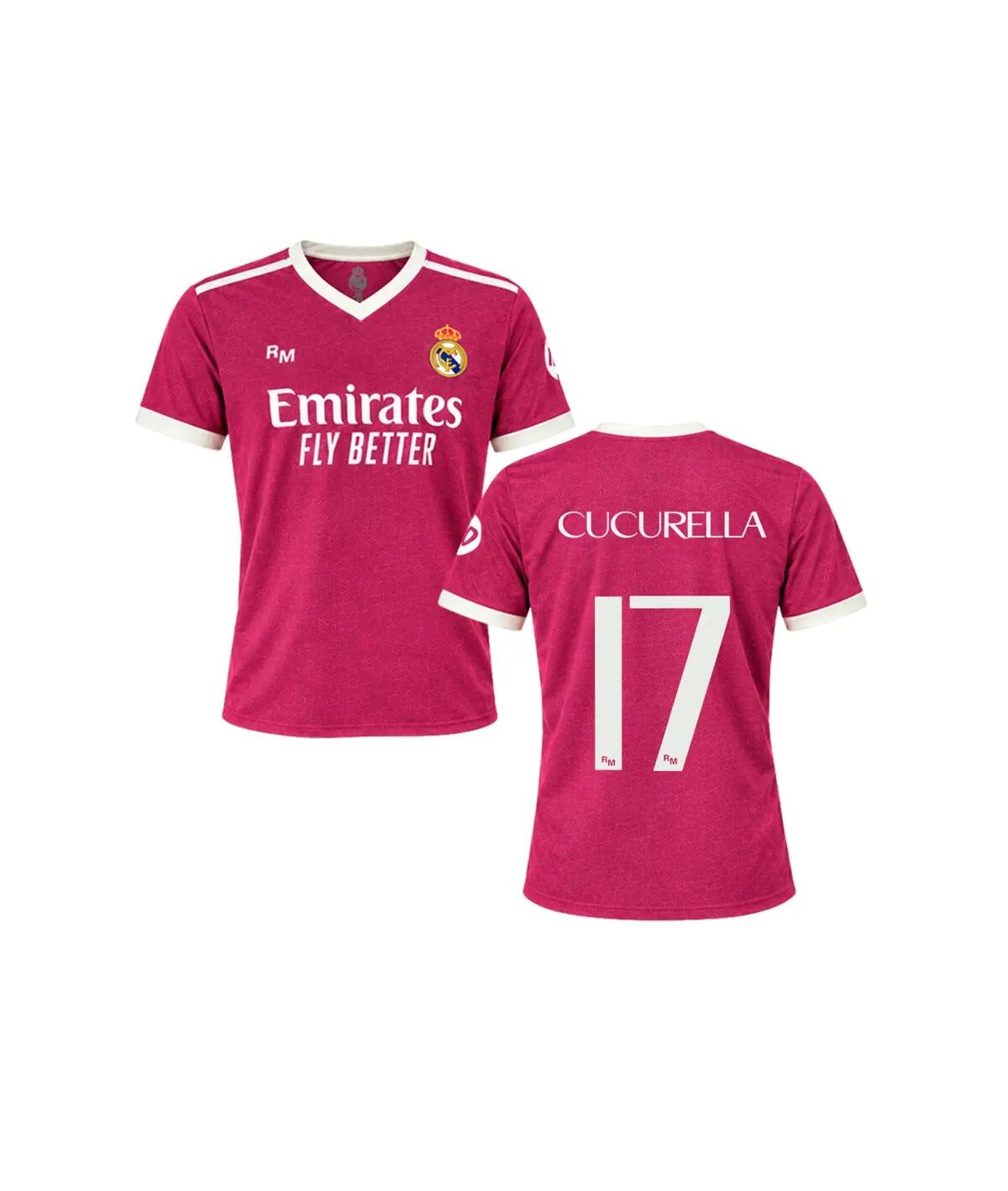 Camiseta Adulto Réplica Oficial 3ª Equipación rosa Real Madrid Cucurella 2/9