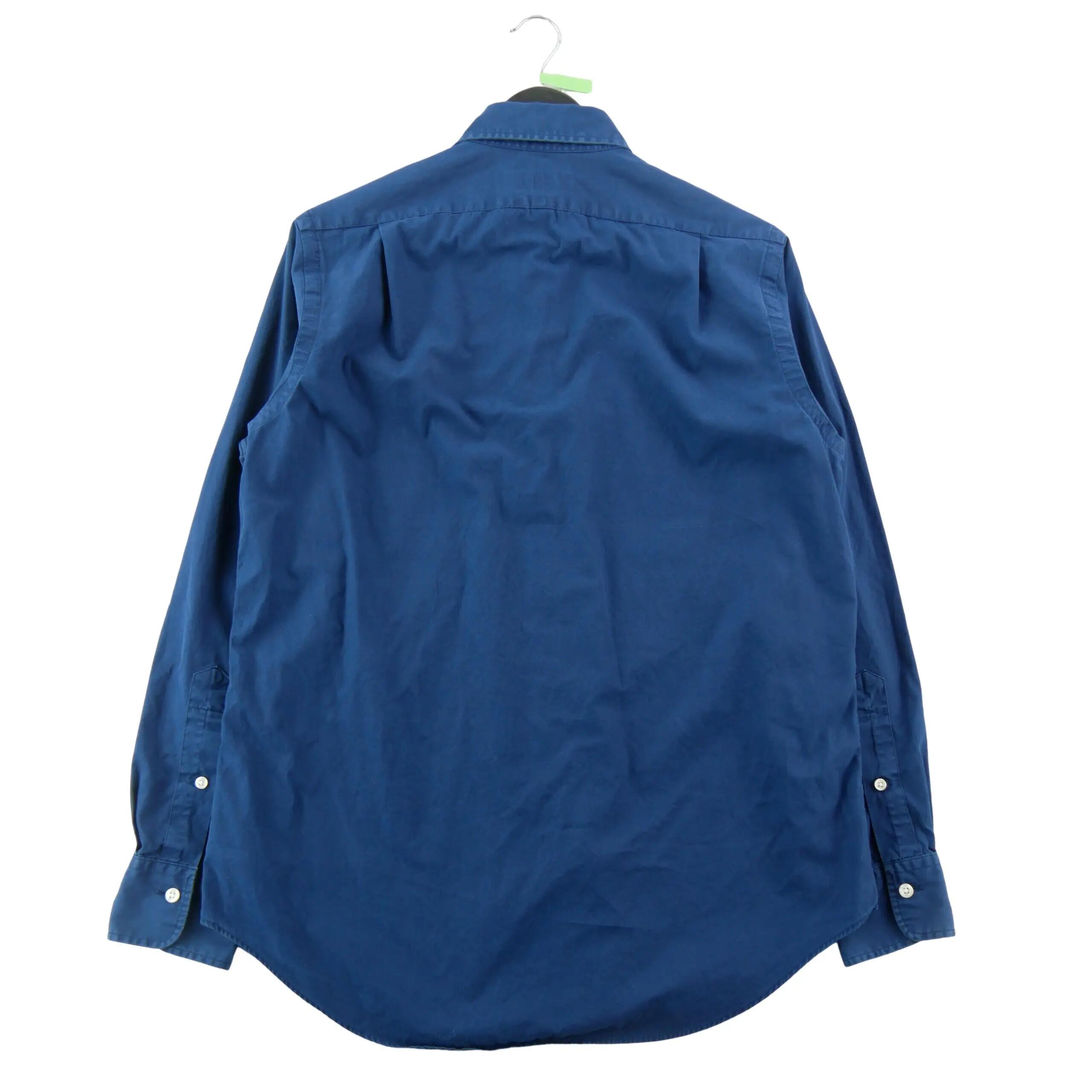 Second hand - Camicia classica uomo tinta unita blu - Stato molto buono 2/8