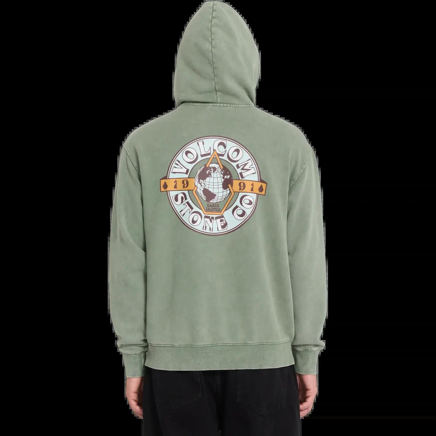 Sudadera con capucha Volcom EARTH TRIPPER Verde Brolive 2/8