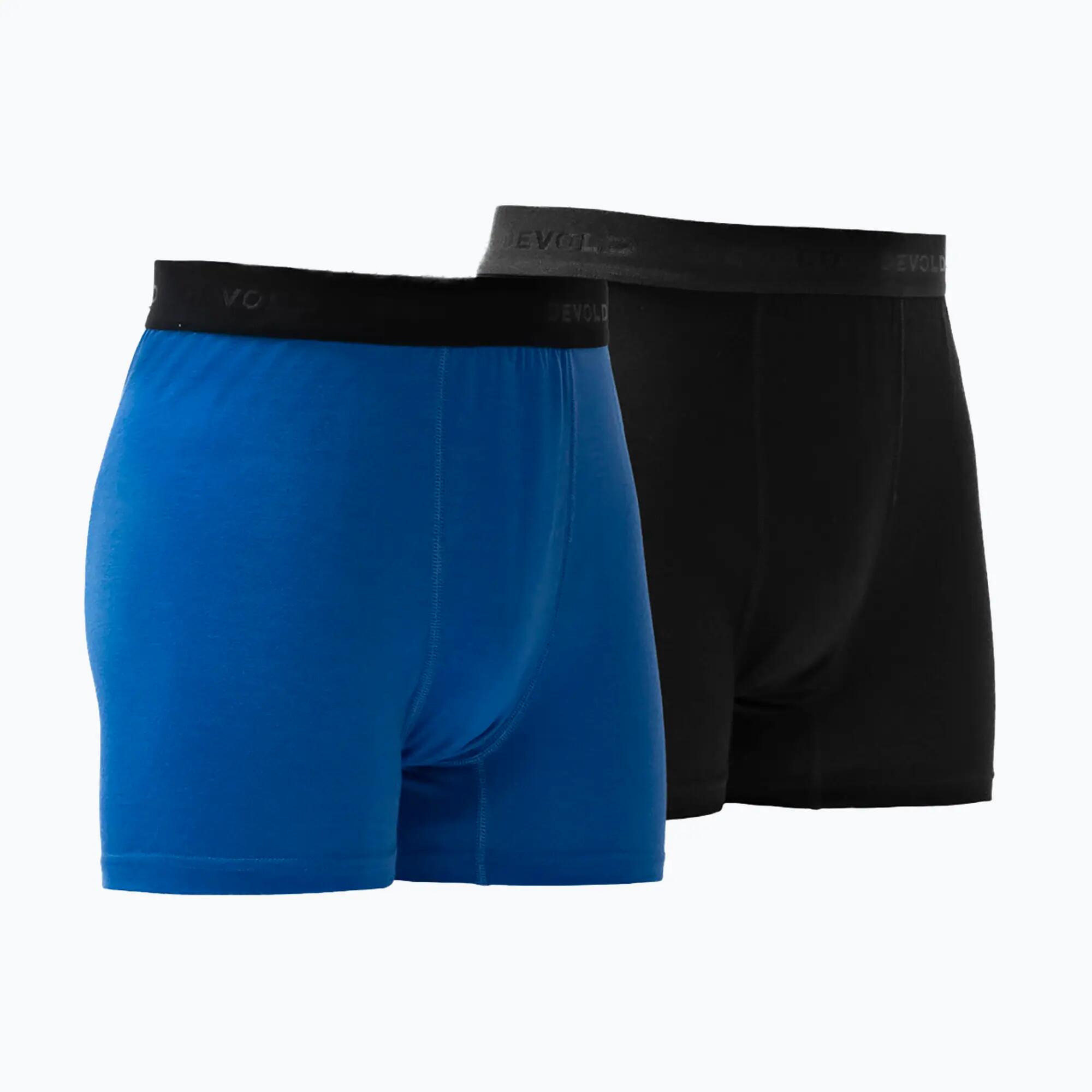 Breeze Merino Boxer Man 2PK M black/royal 2/3