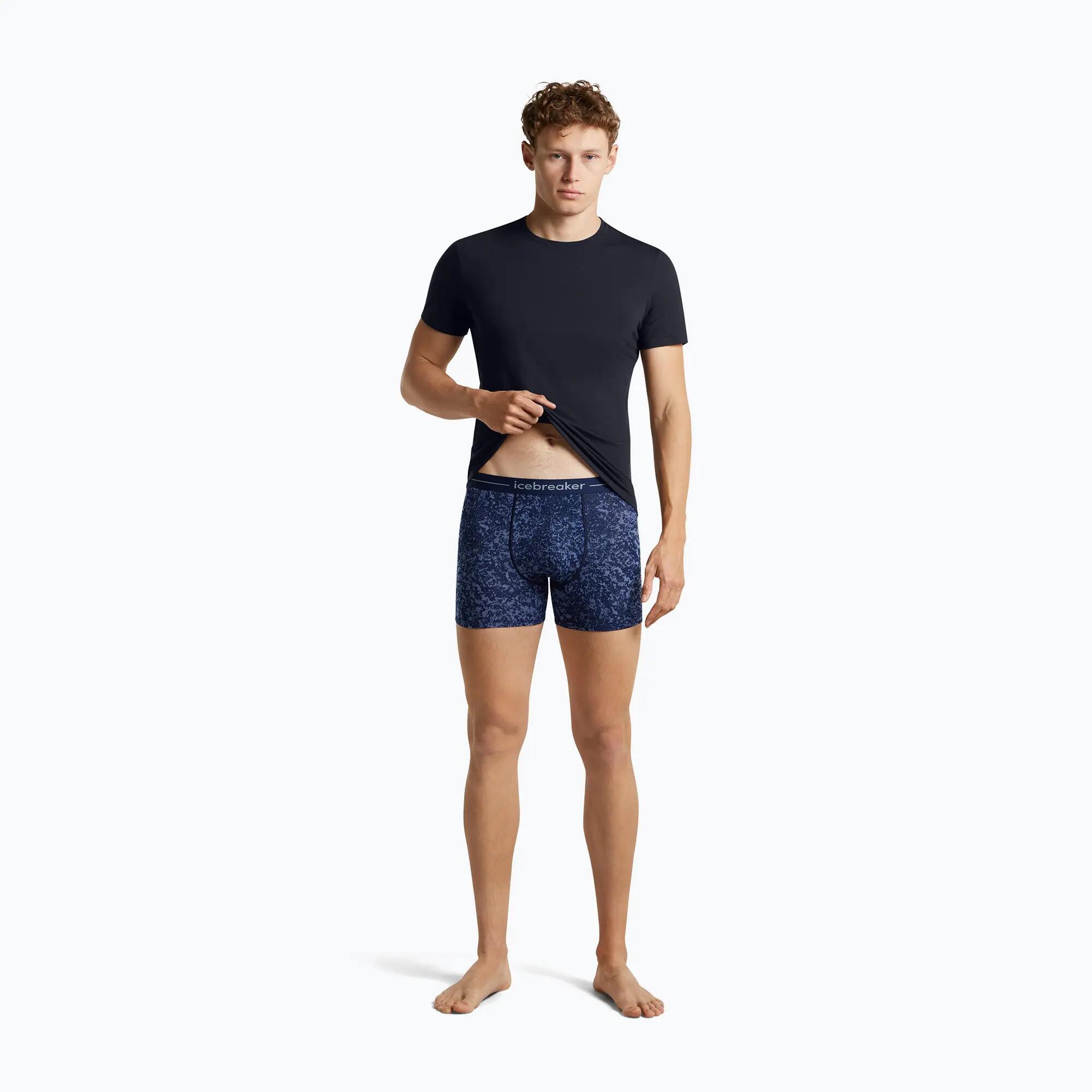 Boxer thermoactif homme Icebreaker Merino 150 Anatomica Moss Bloom 5/7