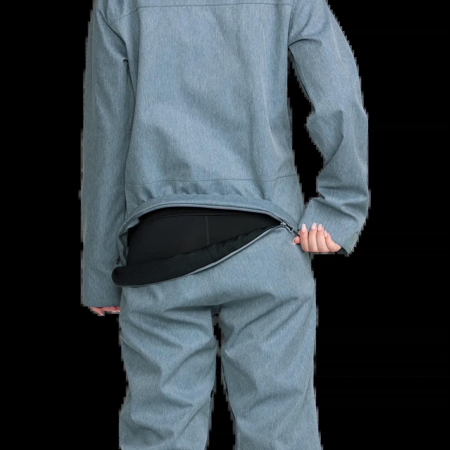 Calças de snowboard com capuz Volcom Shiloh Denim Azul 8/8