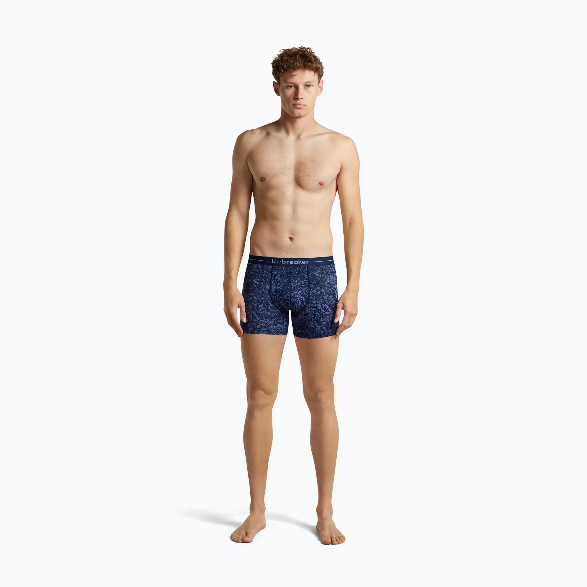 Boxer thermoactif homme Icebreaker Merino 150 Anatomica Moss Bloom 3/7