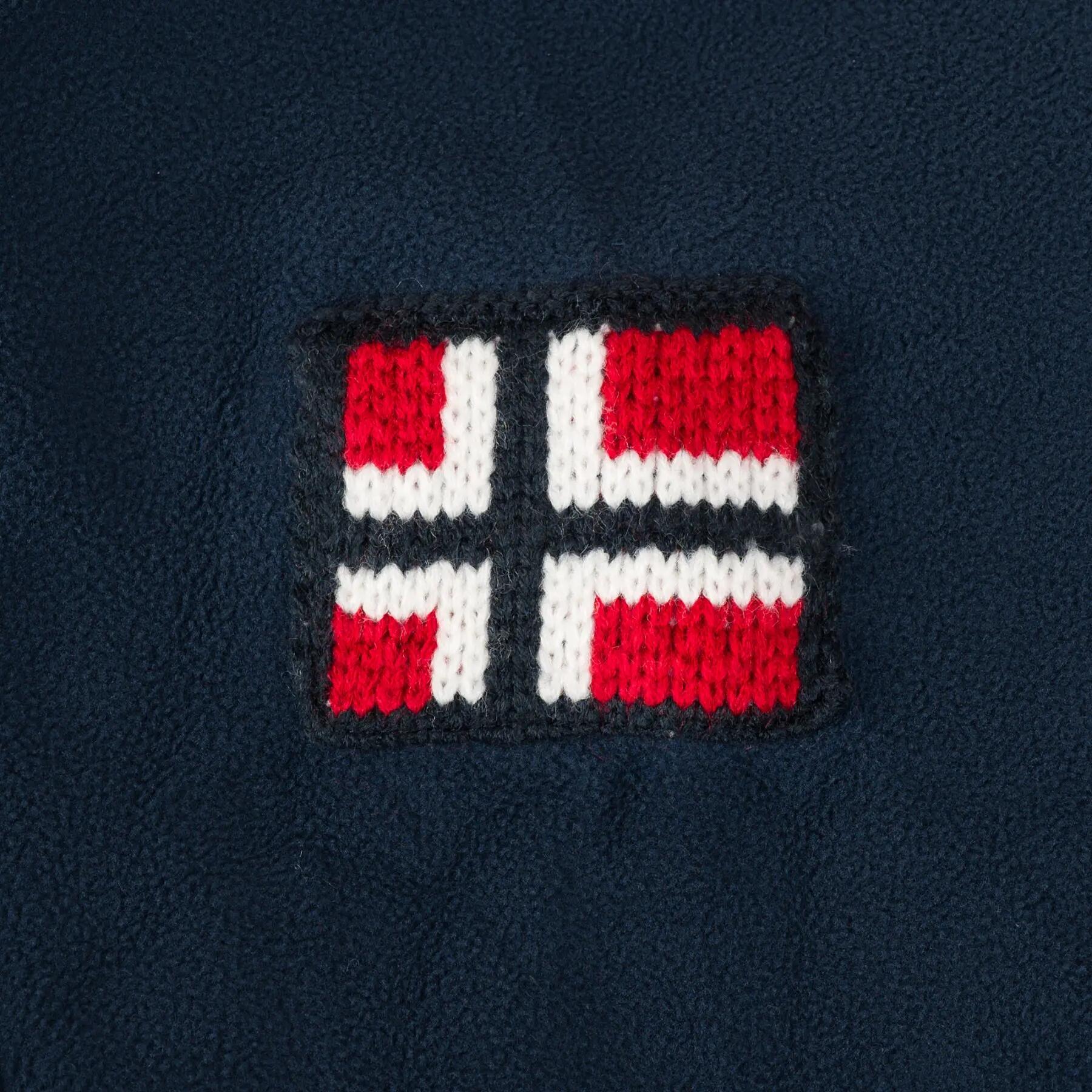 Pánská turistická fleecová mikina Norway se zipem a kapucí 7/7