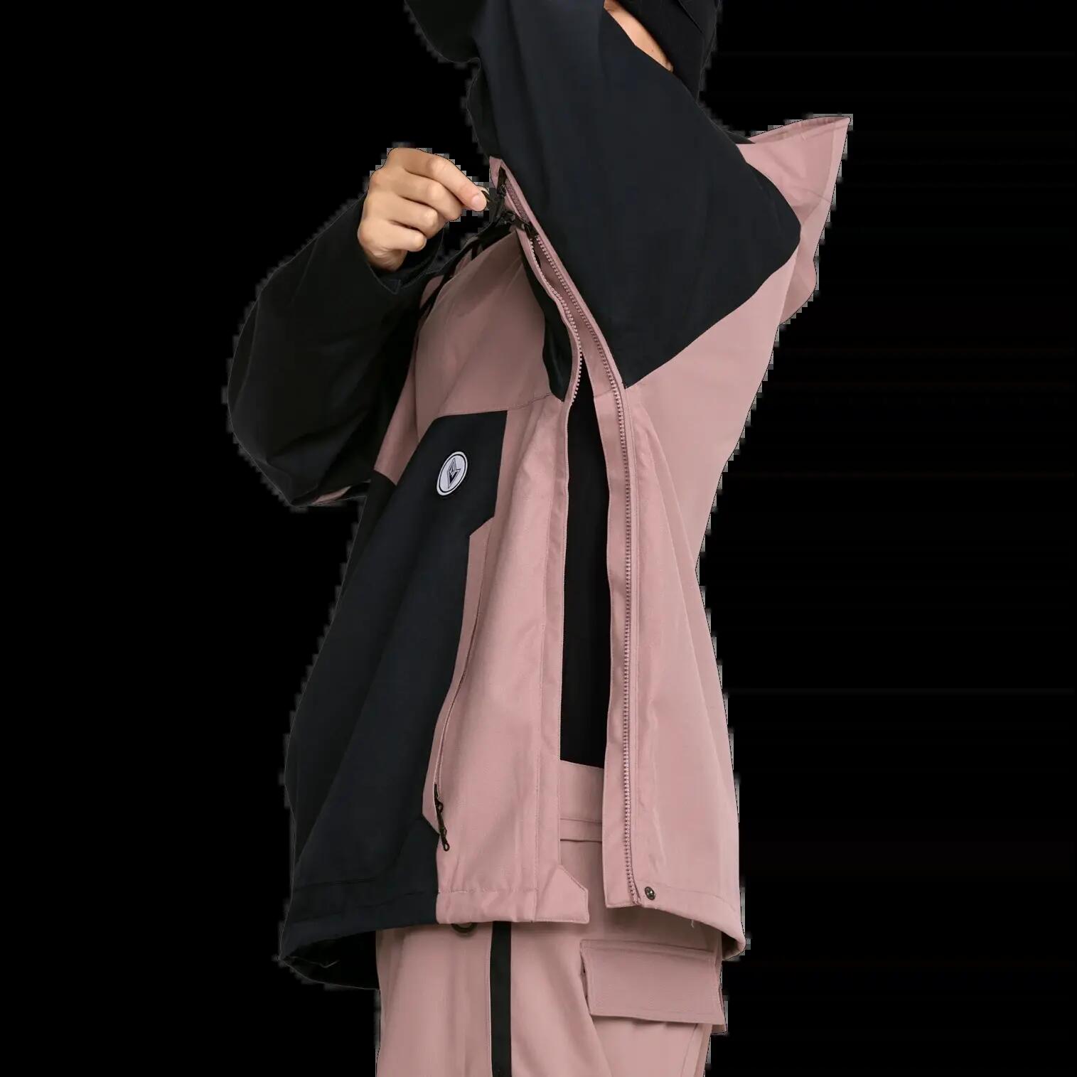 Veste à capuche de snowboard Volcom HOSSEGOR MAUVE 6/7