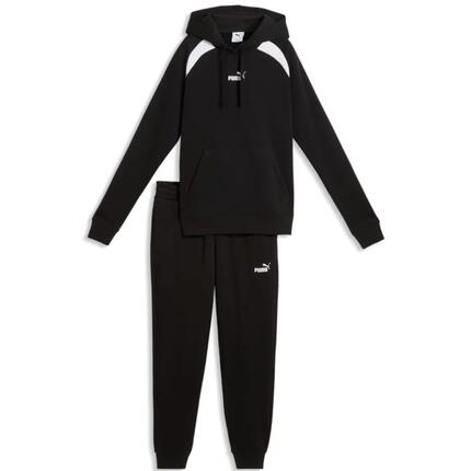 Puma - Dames Trainingspak Capuchon Sweat Fleece, Zwart