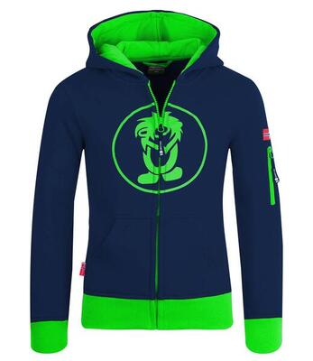 Hoodie Pullover mit Kapuze Sortland Kirschrot/Koralle