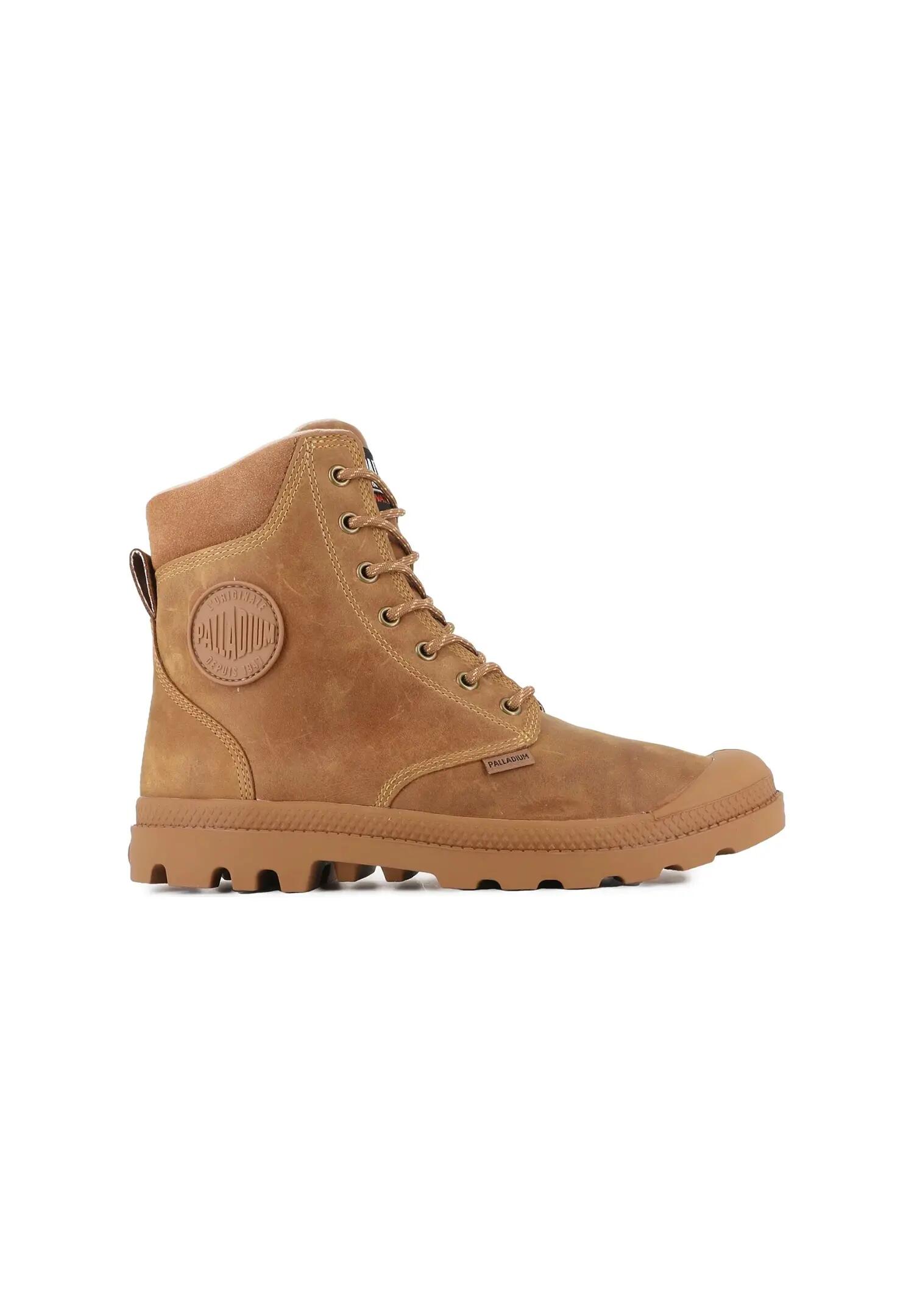 Men's - Palladium Pampa Sc Thins Wp+ - 79546-257-M - Brown 6/6