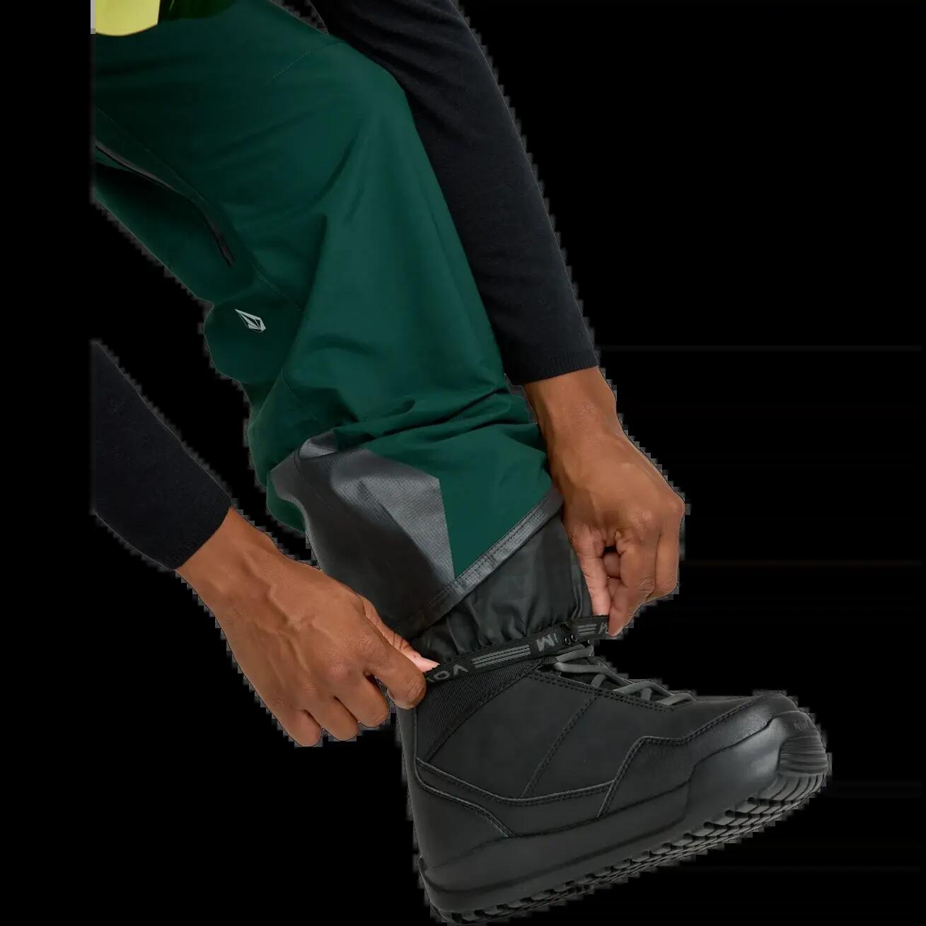 Calças de snowboard Volcom Guide Verde Preto 8/8