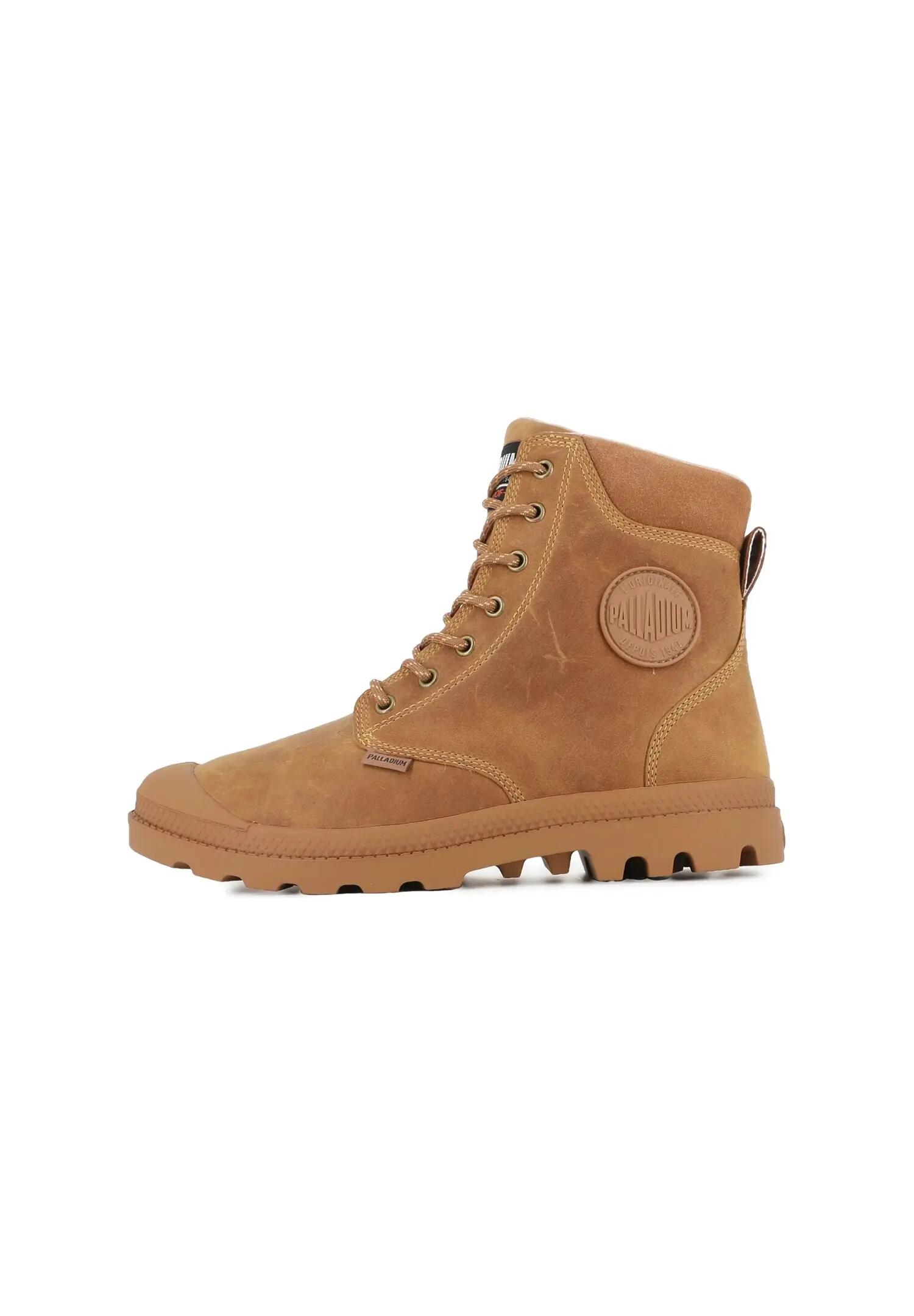 Men's - Palladium Pampa Sc Thins Wp+ - 79546-257-M - Brown 5/6