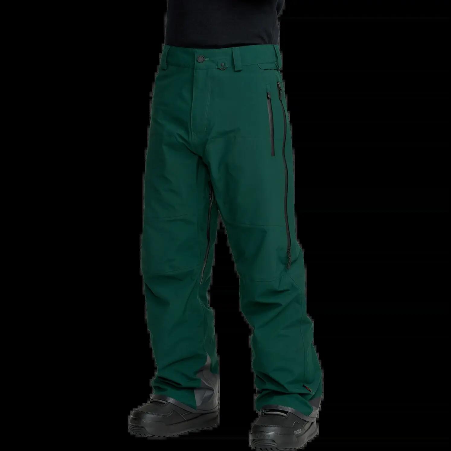 Calças de snowboard Volcom Guide Verde Preto 3/8