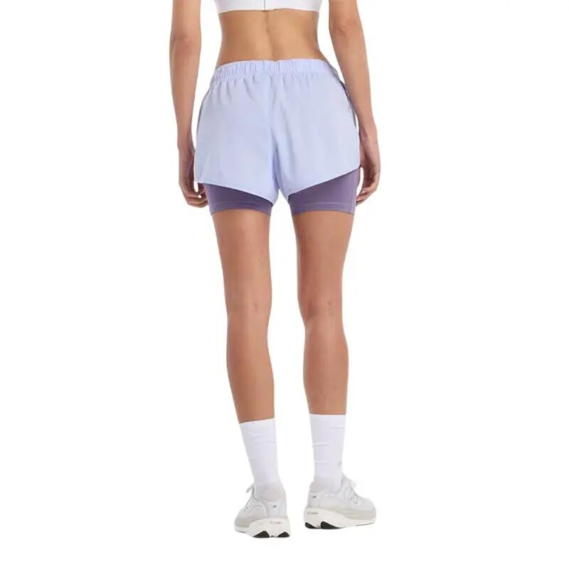 Pantalones cortos deportivos 2 en 1 New Balance para mujer 4/6
