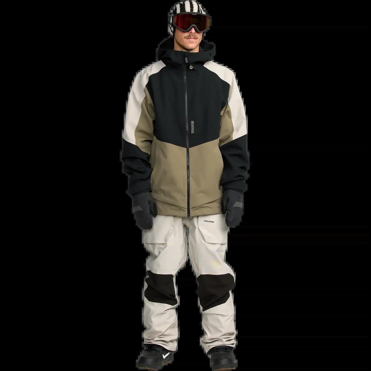 Calças de snowboard Volcom ROAN BIB Pedra 4/8