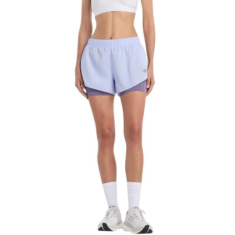 Pantalones cortos deportivos 2 en 1 New Balance para mujer 2/6