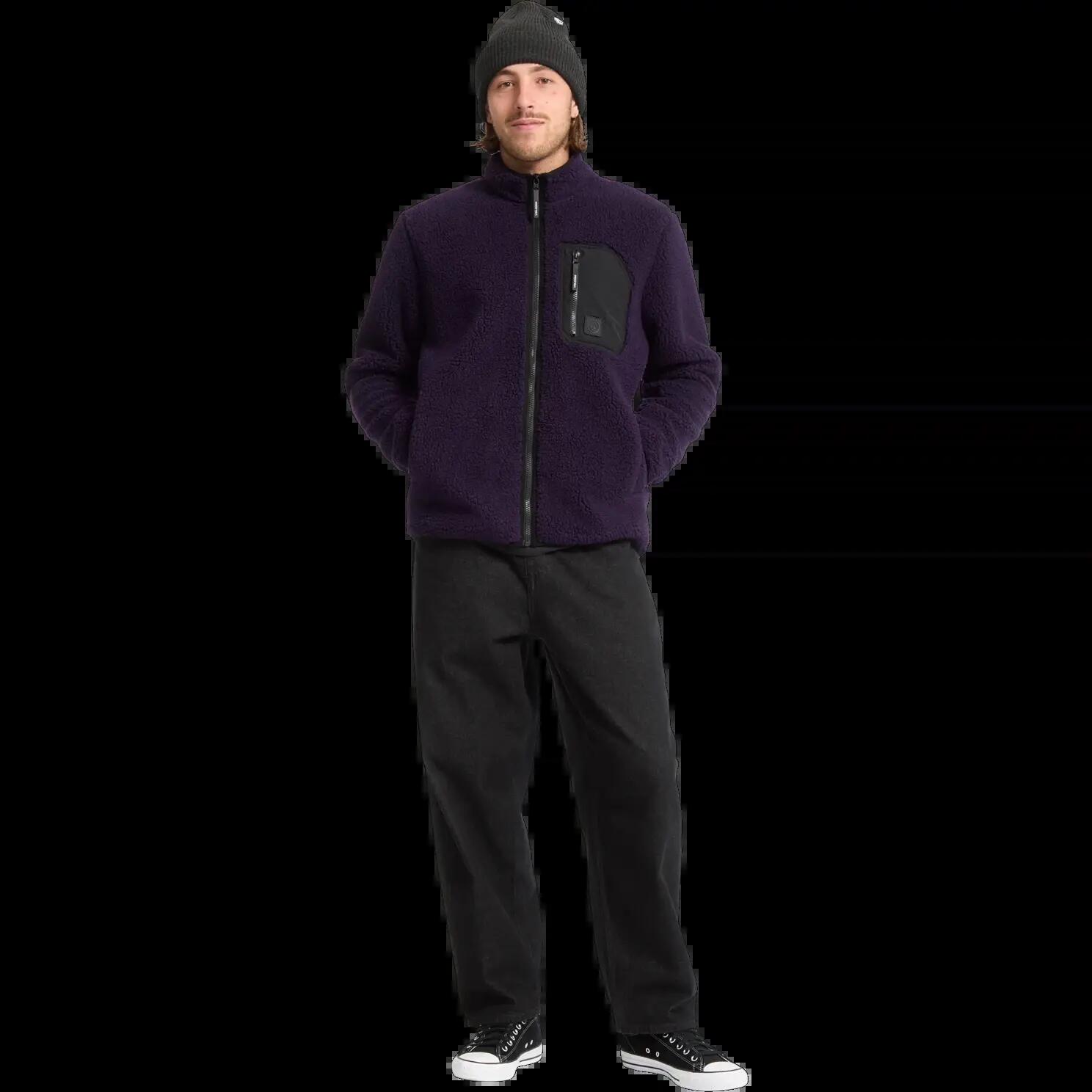 Chaqueta Volcom Muzzer Fuzzar Morado Oscuro 8/8