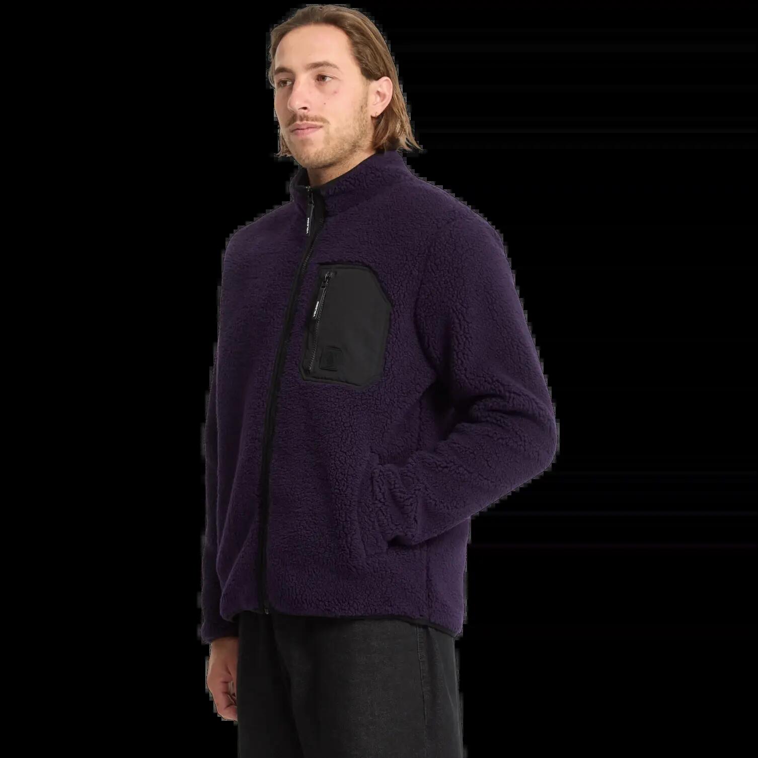Chaqueta Volcom Muzzer Fuzzar Morado Oscuro 7/8