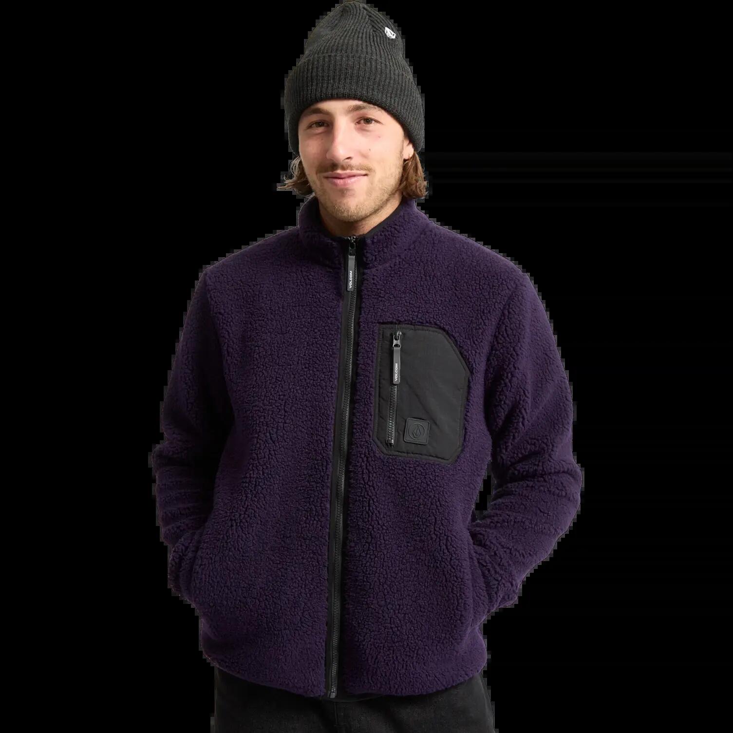 Chaqueta Volcom Muzzer Fuzzar Morado Oscuro 6/8