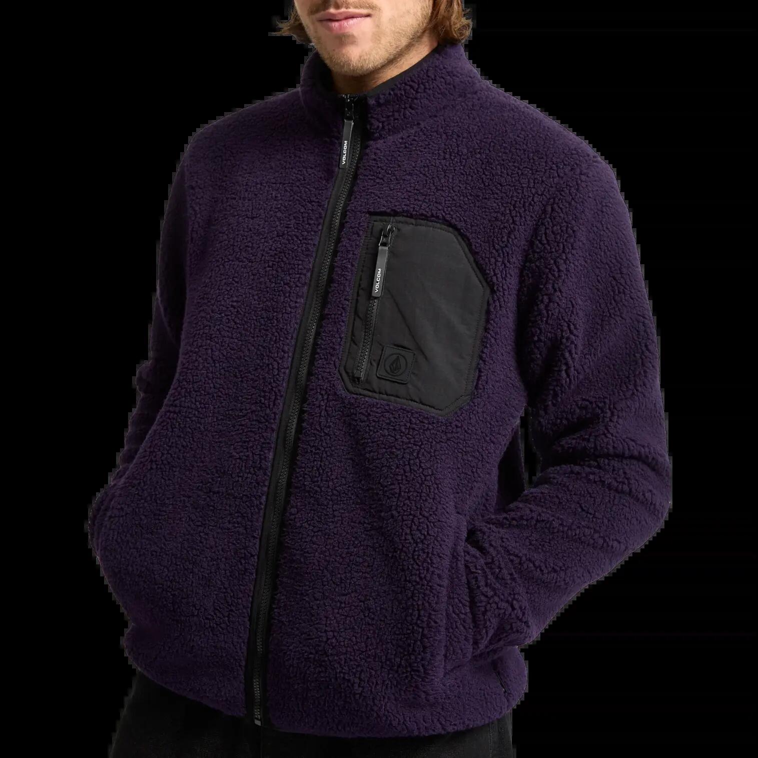 Chaqueta Volcom Muzzer Fuzzar Morado Oscuro 5/8