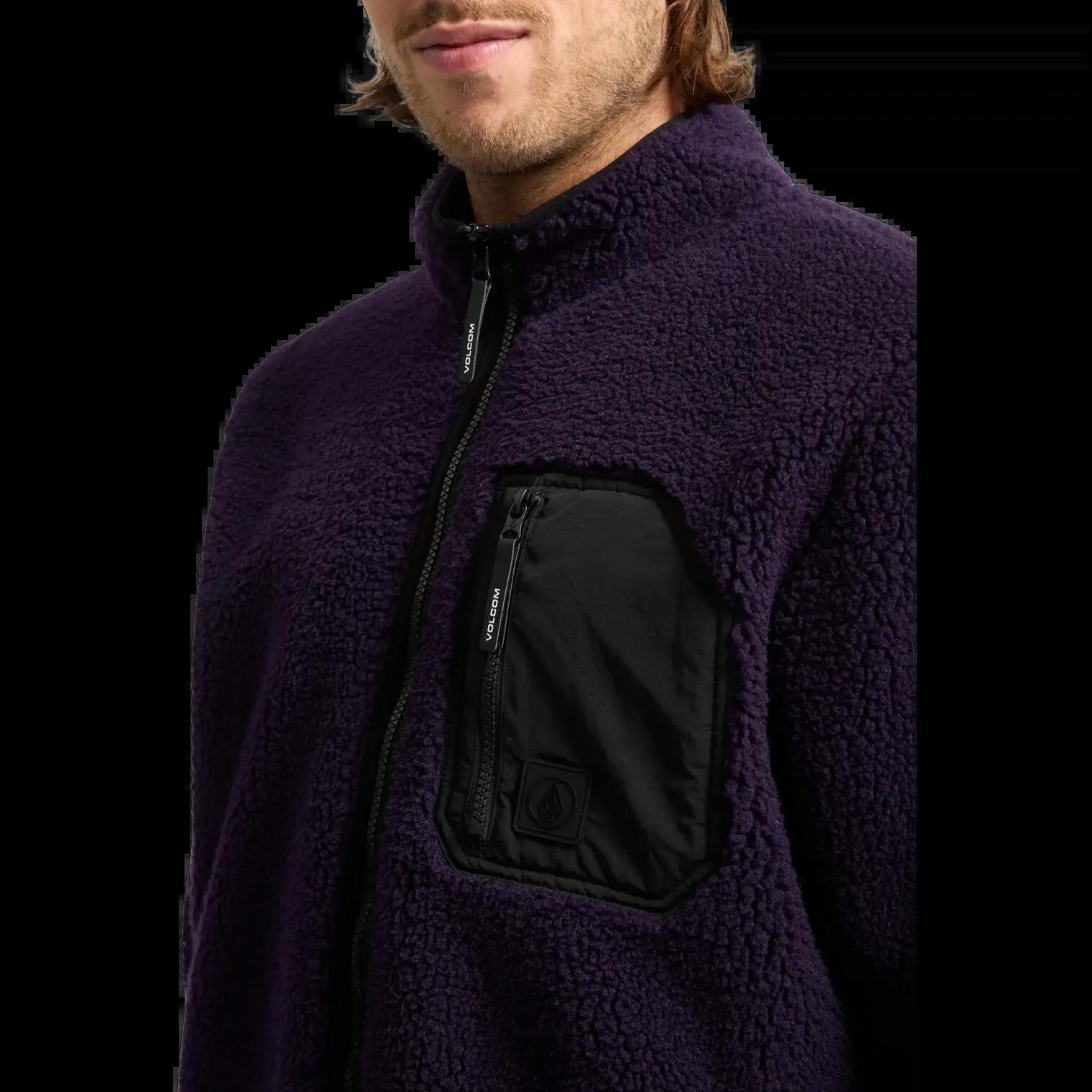 Chaqueta Volcom Muzzer Fuzzar Morado Oscuro 3/8