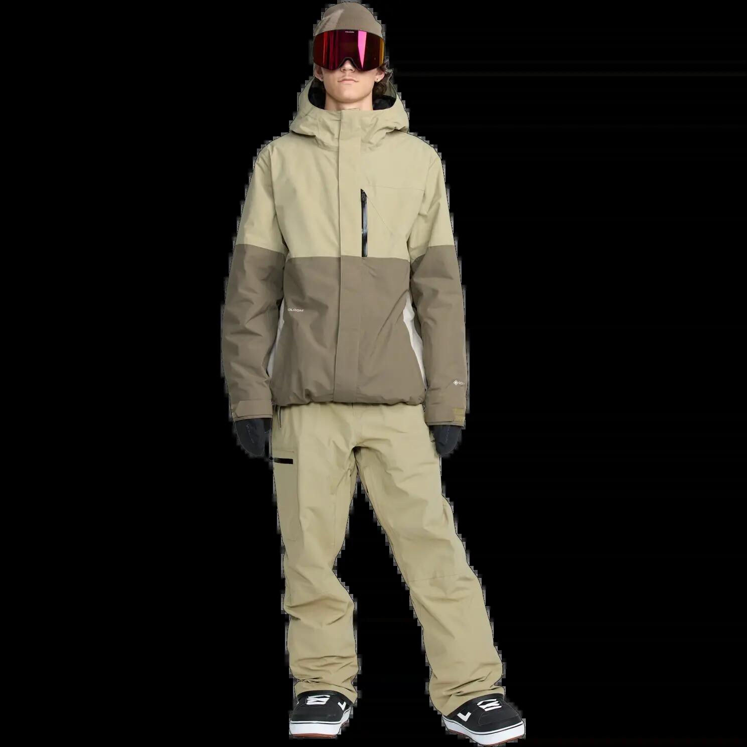 Casaco de snowboard com capuz Volcom L Ins GORE-TEX Verde Musgo 3/8