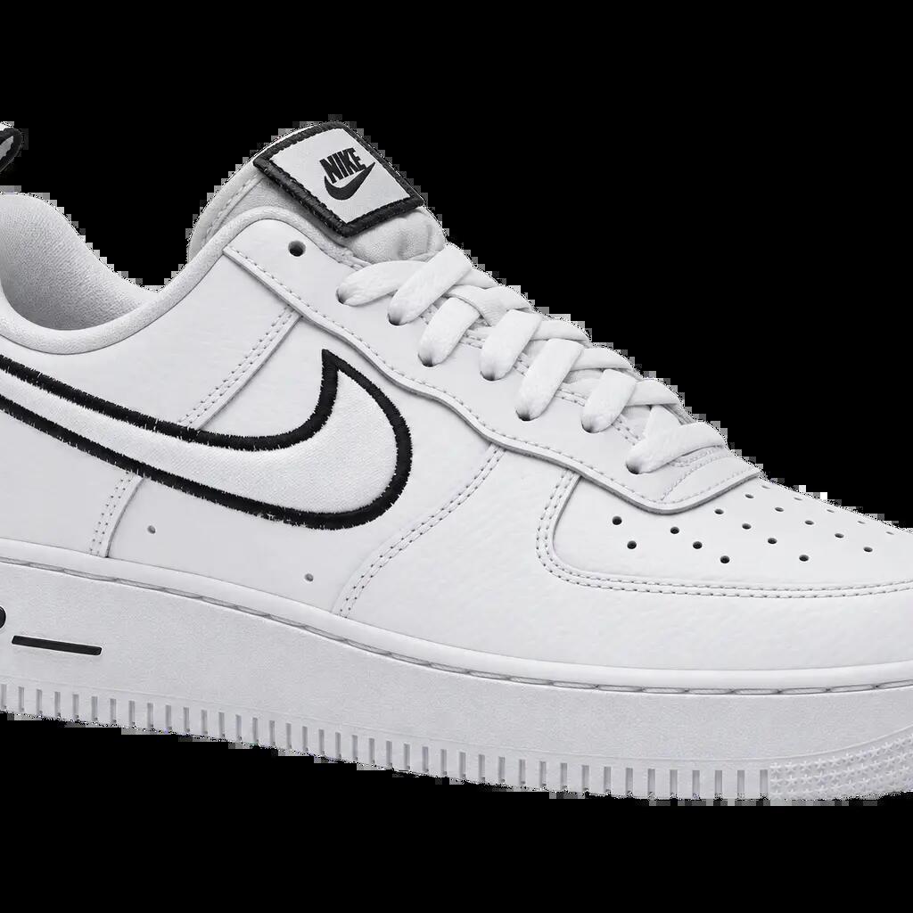 Herren - Sneaker - Schuhe - schlicht, Leder, Air Force 1 - weiß-schwarz