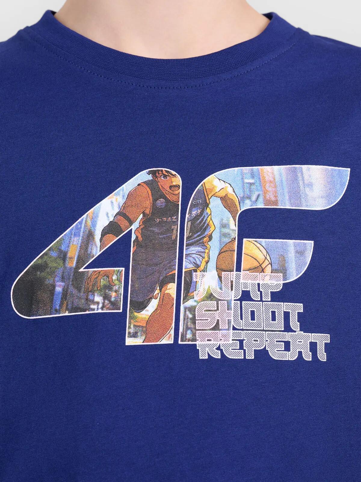 T-shirt bawełniany chłopięcy 4F 4FJWAW26TTSHM3521 3/3