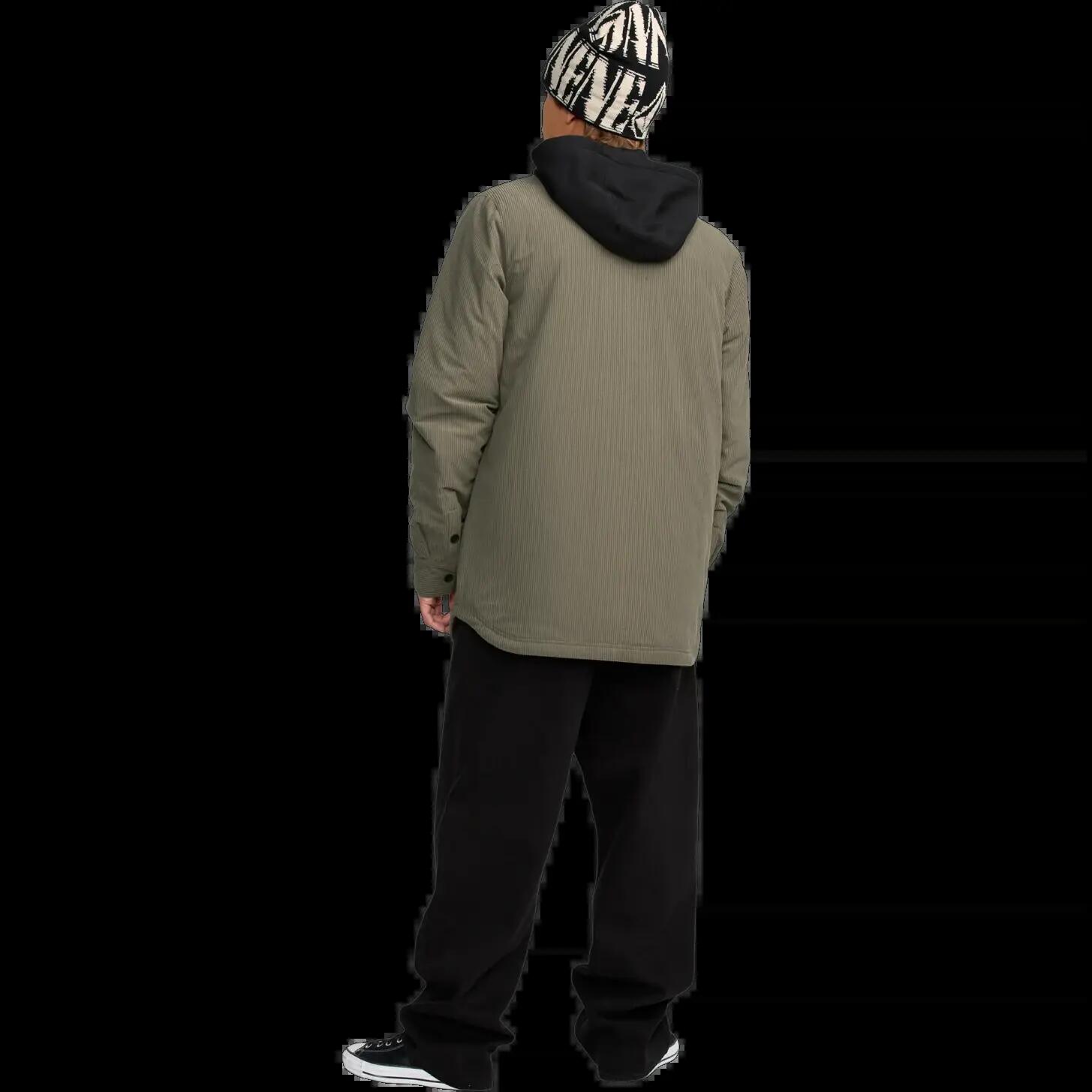 Casaco Volcom KENSON INS FLANNEL com capuz KHAKI GREEN 4/8
