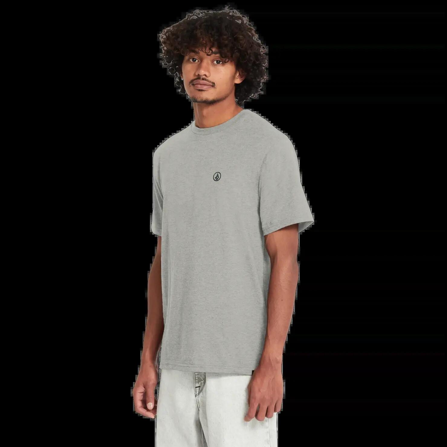 T-shirt Volcom CIRCLE BLANKS HTH Gris ChinÃ© 3/5