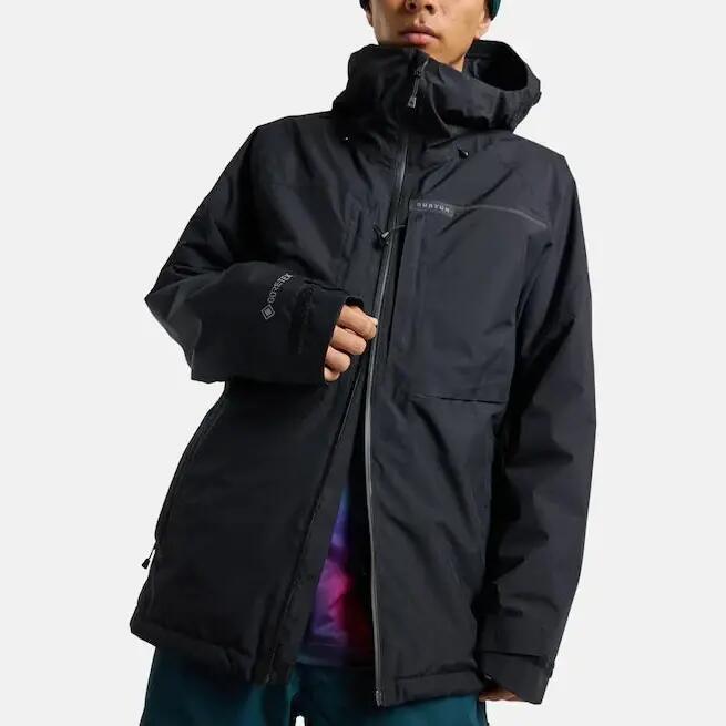 Casaco de snowboard com capuz Burton Pillowline Preto Verdadeiro 2/4