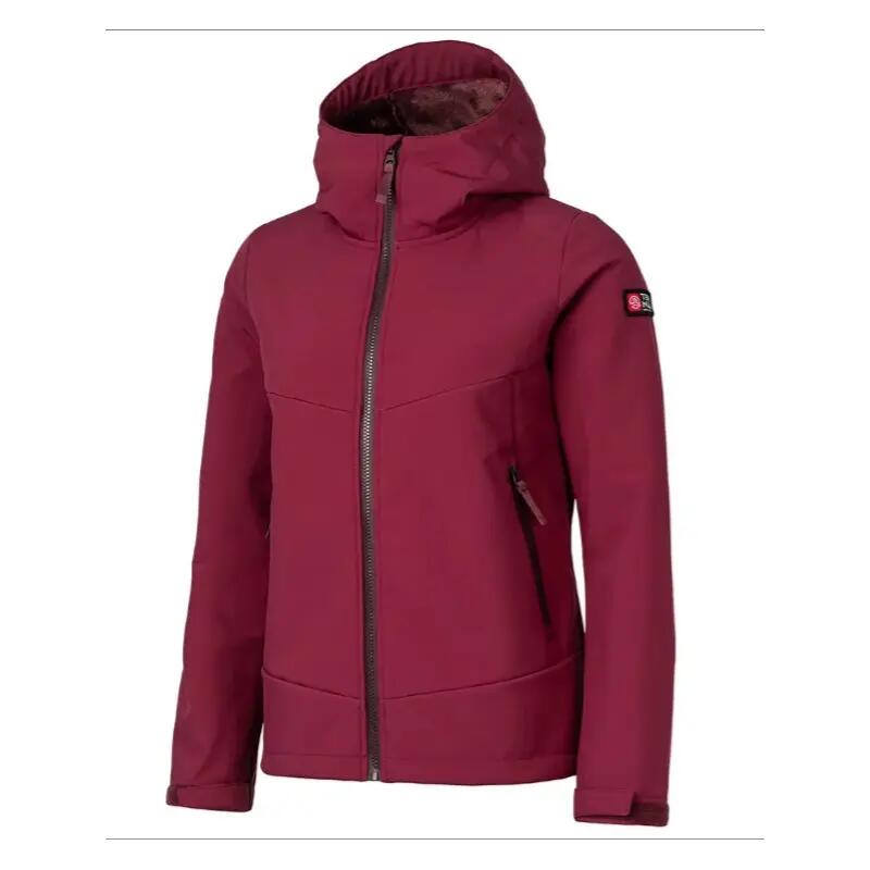 Chaqueta outdoor - Mujer - Hardshell - Ternua Benton - Granate 1/2