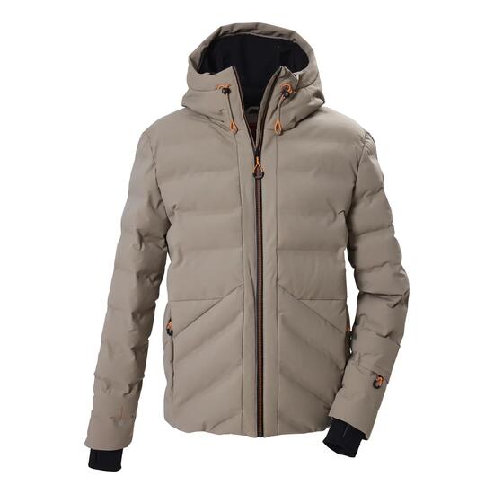 Herren Skijacke Steppjacke mit Kapuze und Schneefang