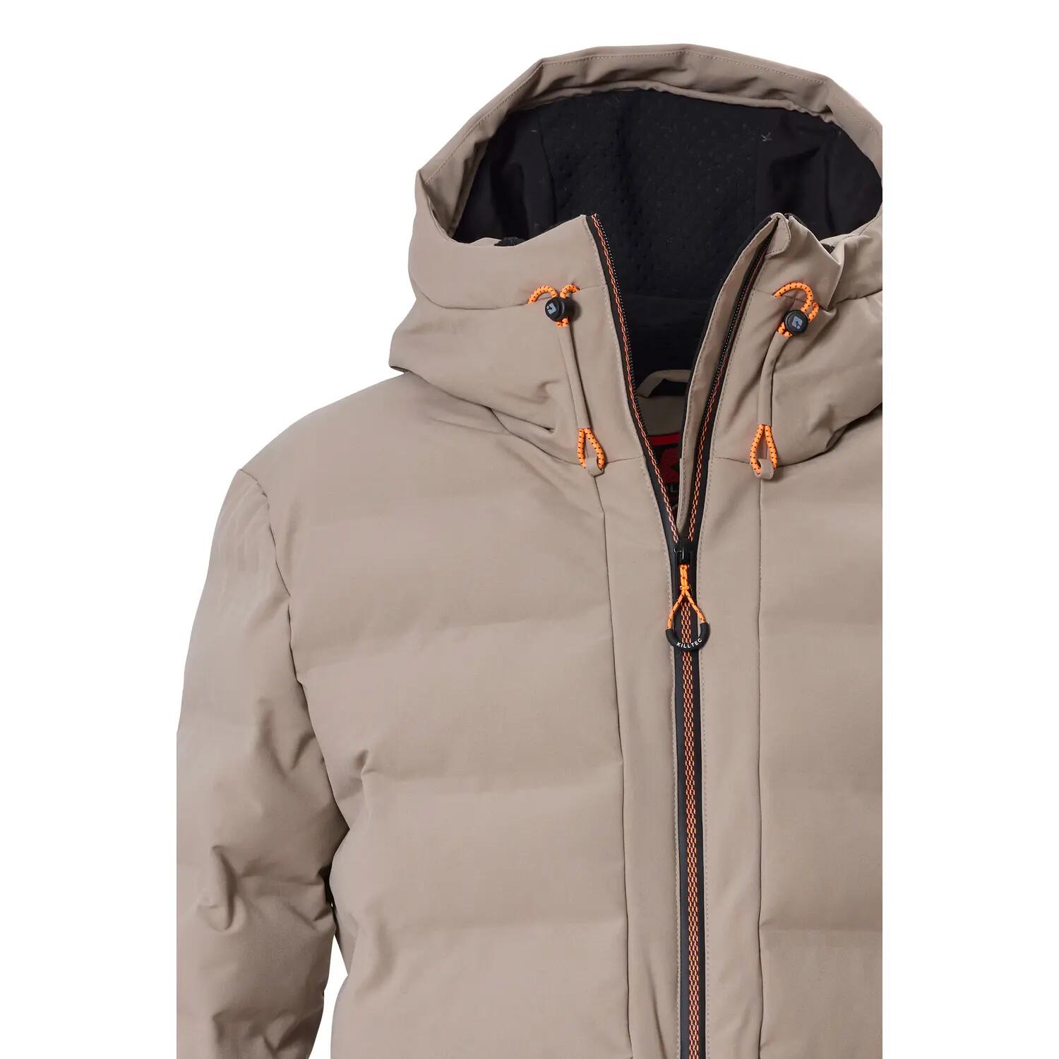 Herren Skijacke Steppjacke mit Kapuze und Schneefang 3/6