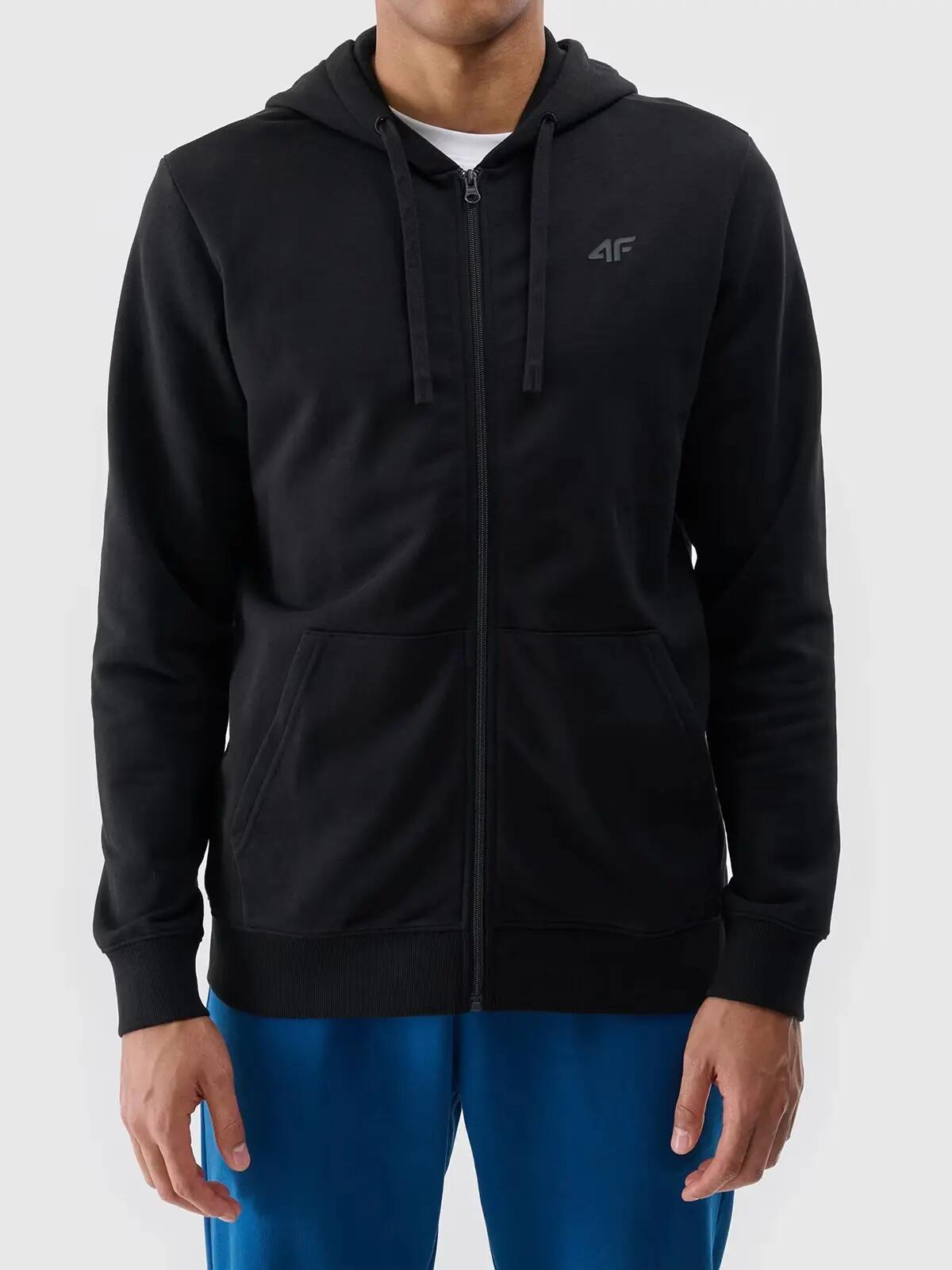 Bluza dresowa z kapturem rozpinana męska 4F 3/5