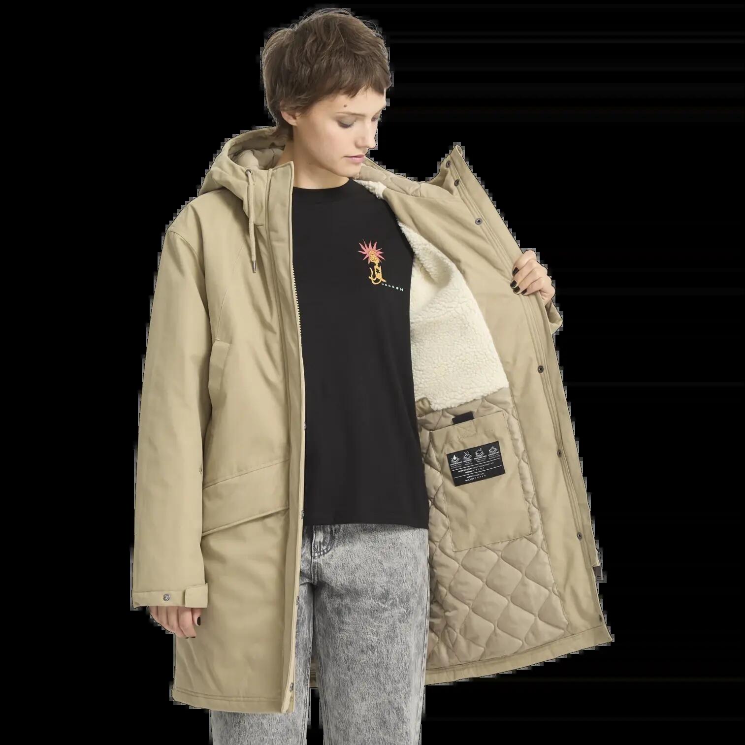 Veste Volcom Somestone Marron Kaki 4/8