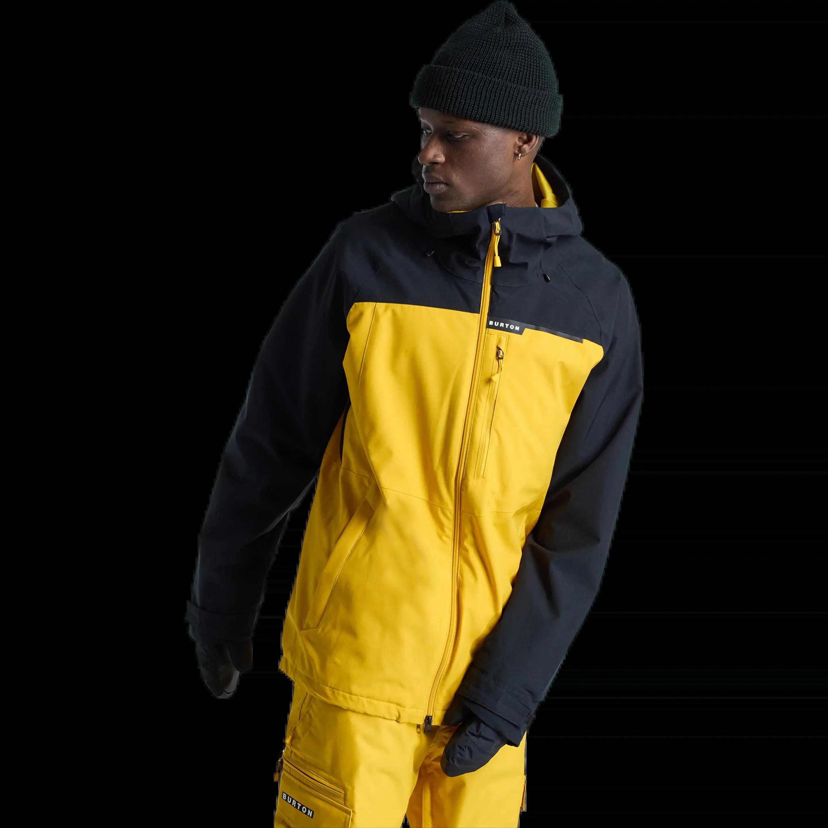 Casaco de snowboard Burton Lodgepole Preto Dourado 4/8