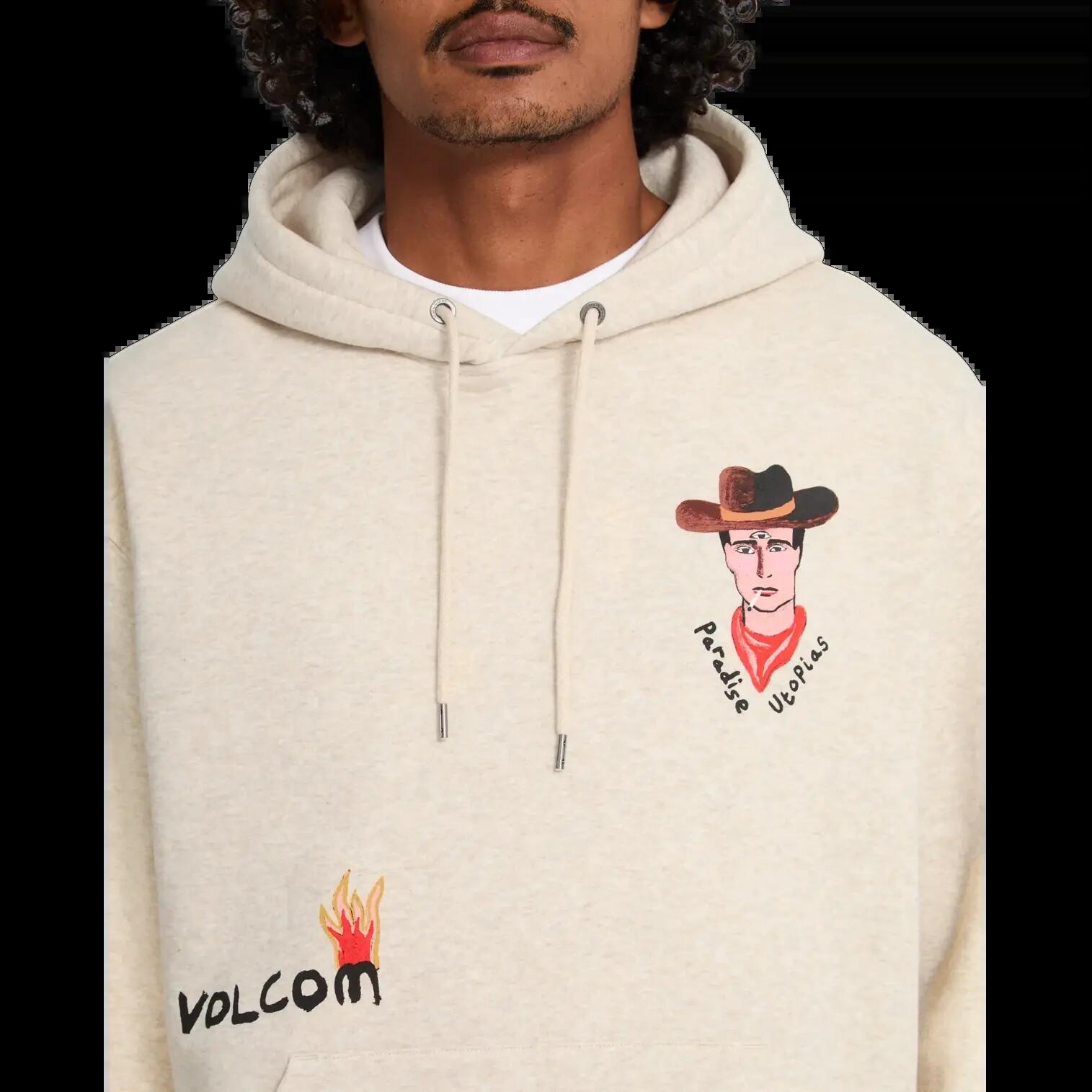 Sweatshirt com capuz Volcom FA MICKEY MASON PO Cinza Claro 4/7