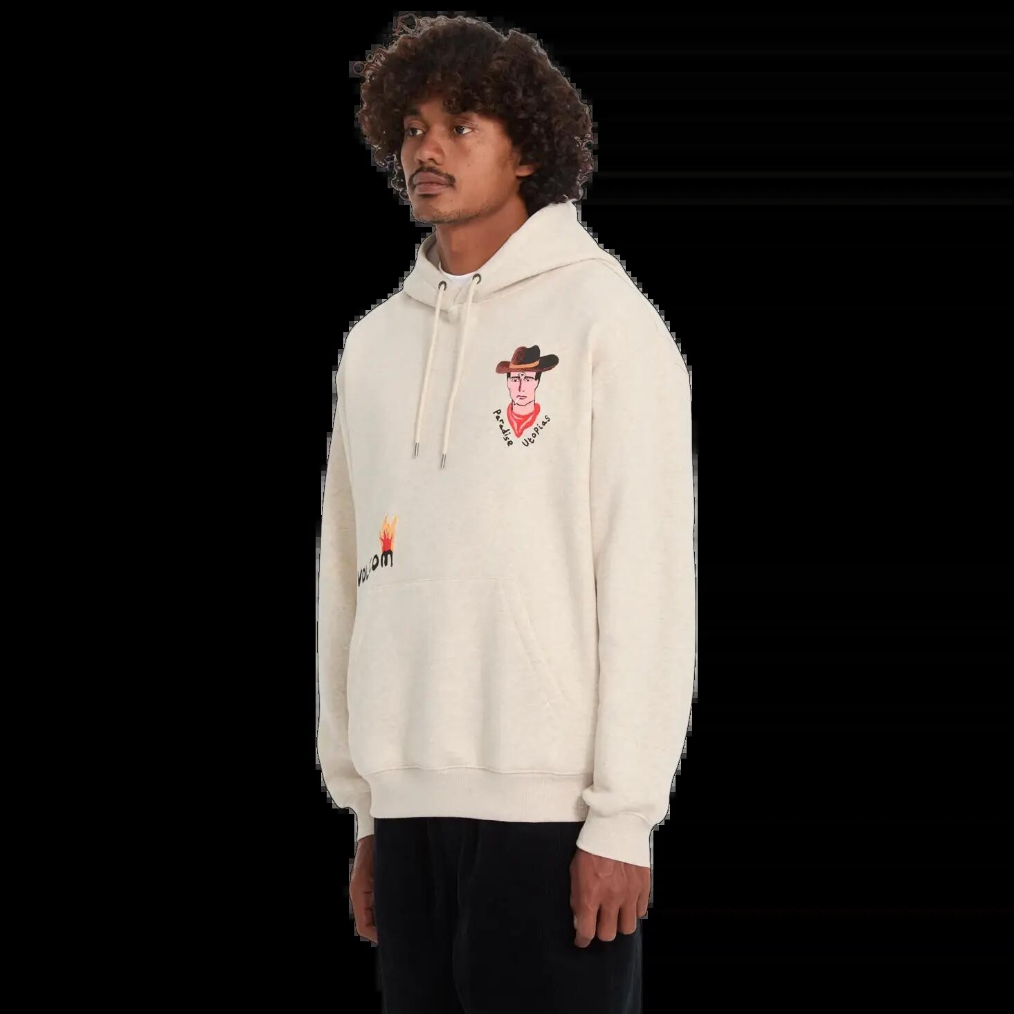 Sweatshirt com capuz Volcom FA MICKEY MASON PO Cinza Claro 3/7