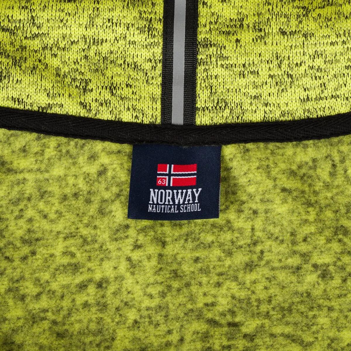 Pánská turistická fleecová mikina s kapucí a nápisem Norsko 7/7