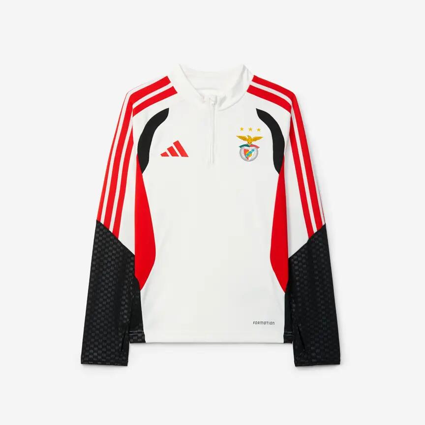 Casaco - Futebol - Criança - Treino com fecho - Benfica 2026-2027 - Branco 1/2