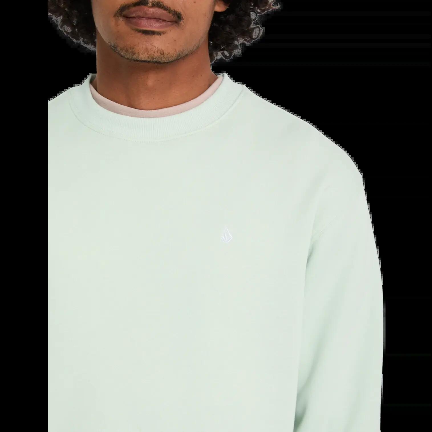 Volcom SINGLE STONE CREW Felpa Nera e Blu Chiaro 4/7