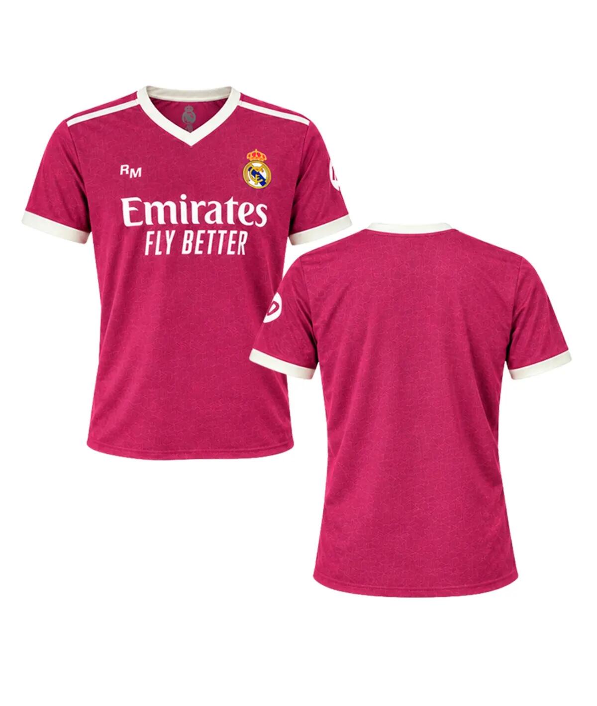 Camiseta Adulto  Réplica Oficial 3ª Equipación rosa Real Madrid Sin Dorsal 2/9