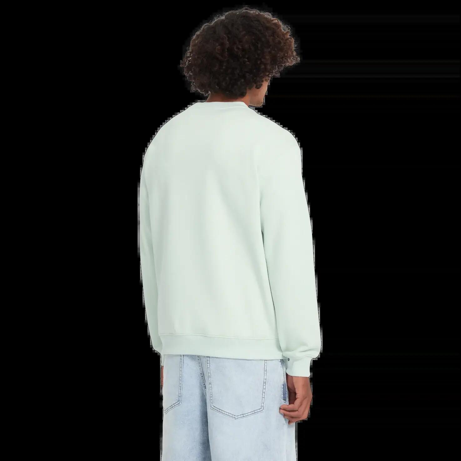 Volcom SINGLE STONE CREW Felpa Nera e Blu Chiaro 2/7
