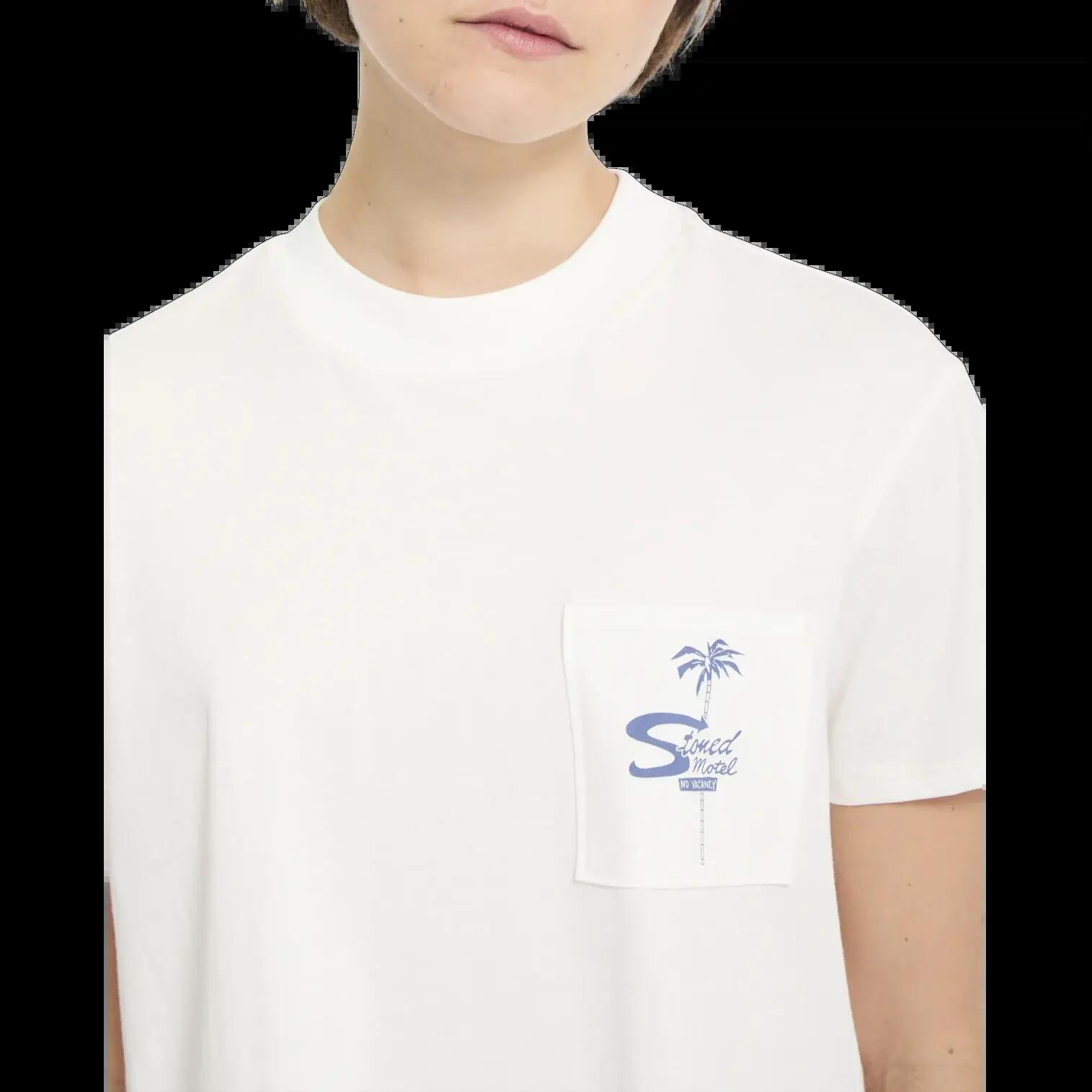 T-shirt Volcom Pocket Dial Branco Vintage 4/6