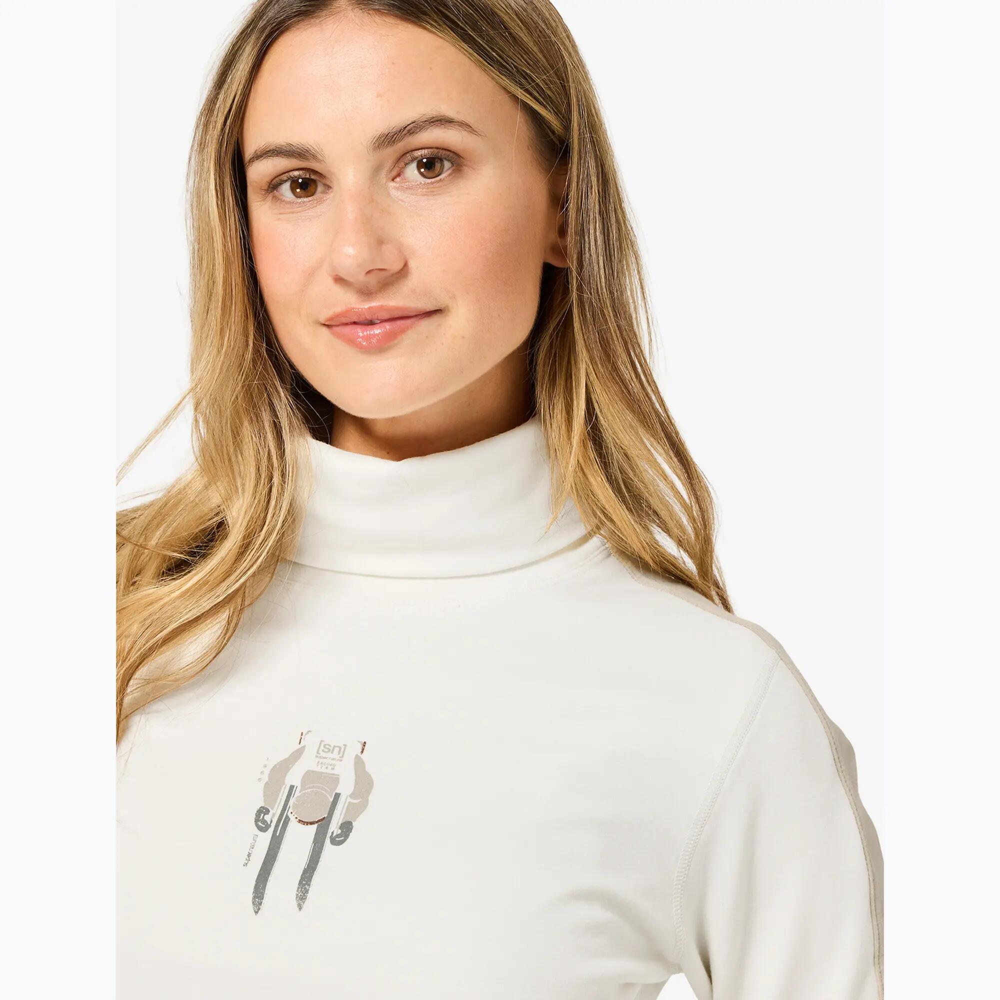 Super. Women's Racing Team Roll Neck Jumper fresh white / w. pepper / 3/7