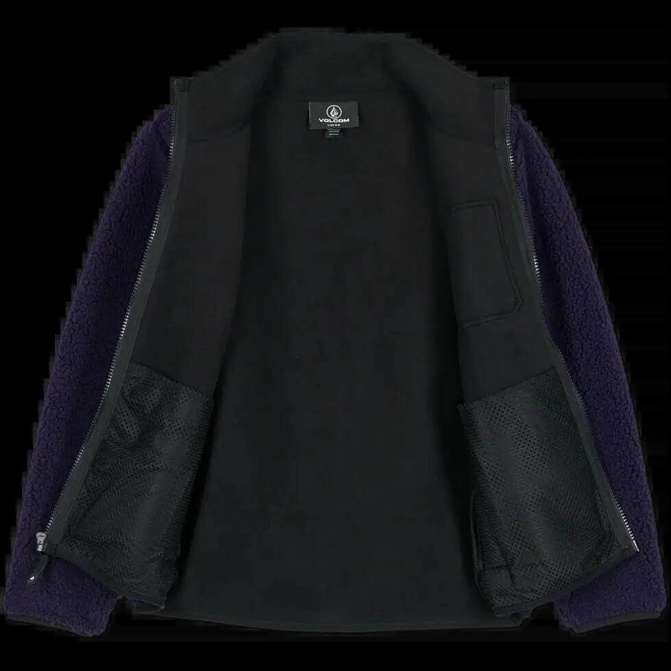 Sudadera Volcom Muzzer Fuzzar Morado Oscuro 3/3