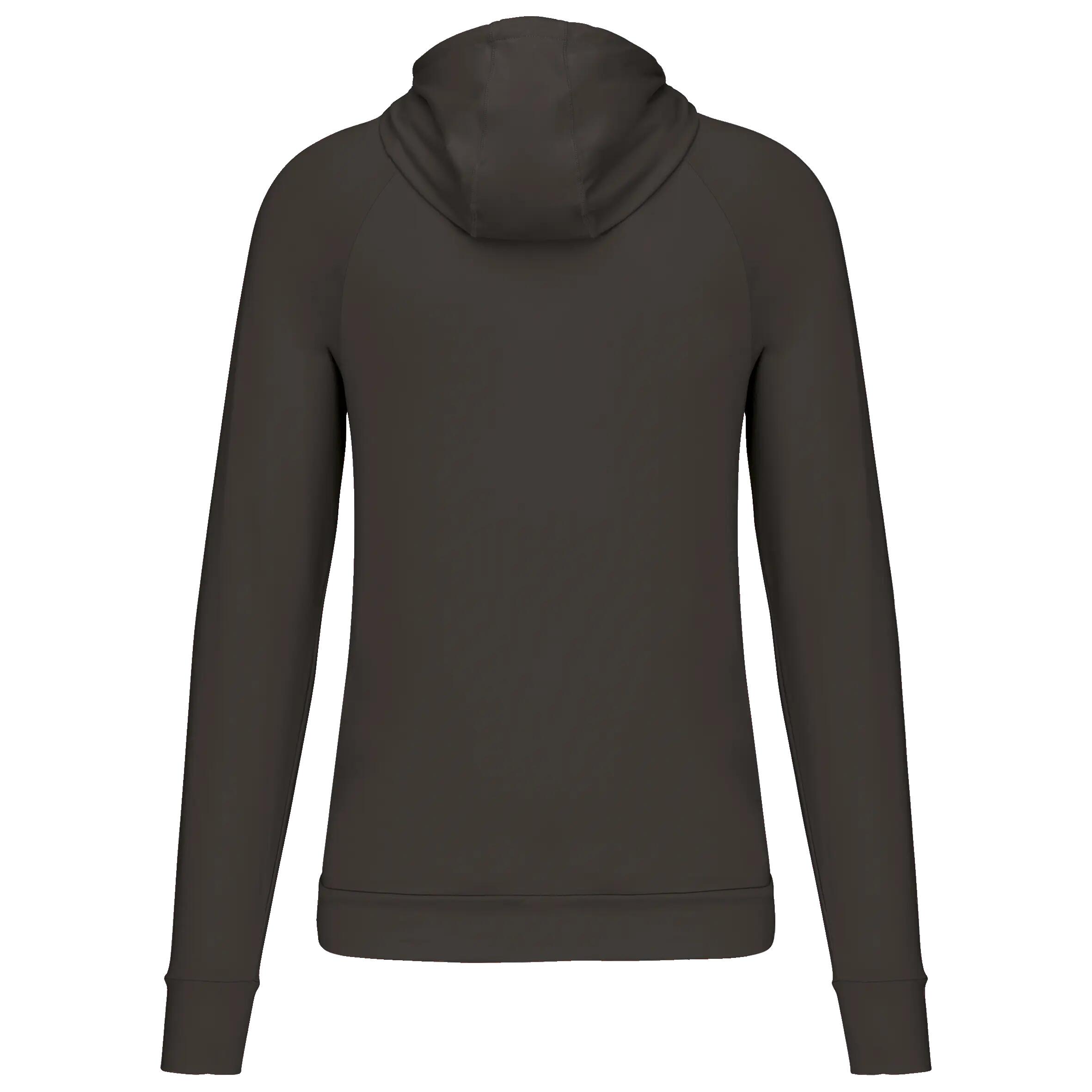 Sweat-shirt à capuche 1/4 zip sport unisexe - Dark Grey - XL 3/15